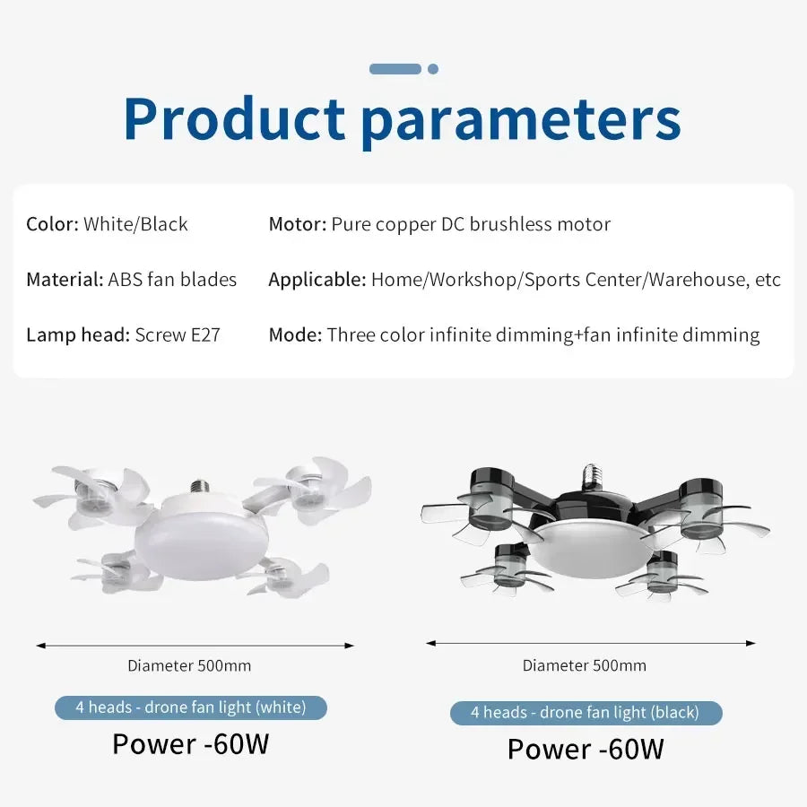 Smart Ceiling Fan Light Combo
