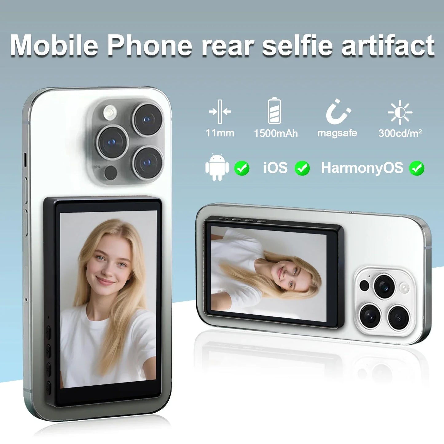 Magnetic Selfie Screen for Vlogging